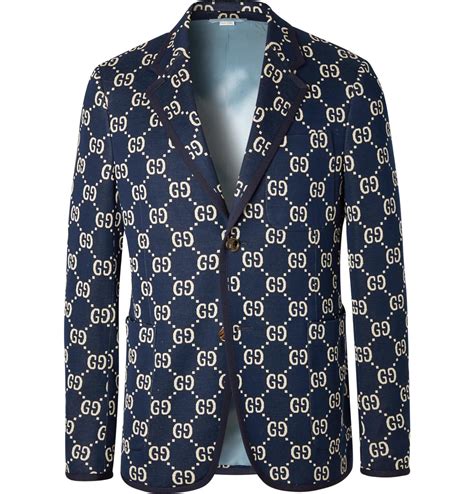 black navy gucci blazer|gucci blue blazer.